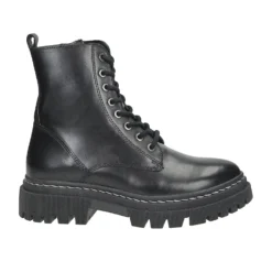 Stivali Bassi|Stivaletti Bassi>Tata Italia Anfibi in vera pelle. Fondo alto 4cm Nero