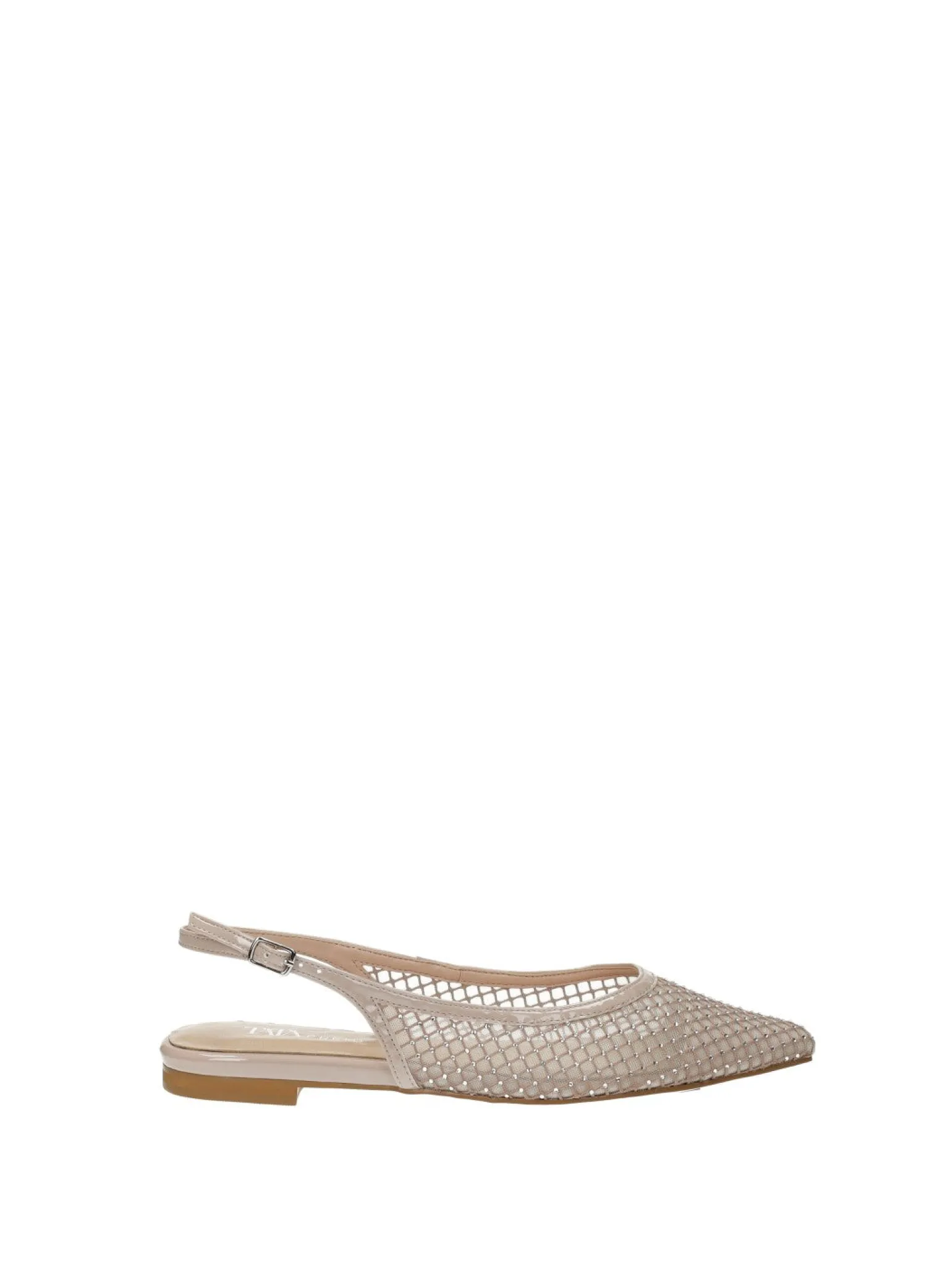 Ballerine>Tata Italia Ballerine in rete con strass