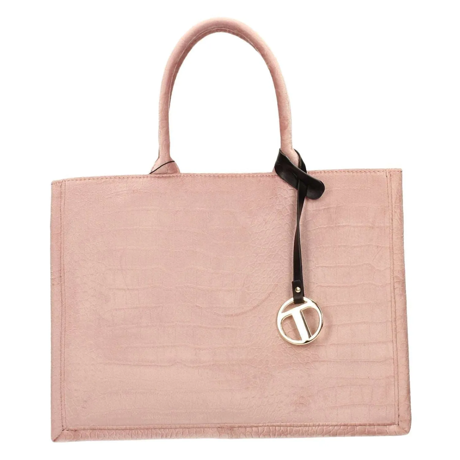Shopper>Tata Italia Borsa pied-de-poule beige e marrone