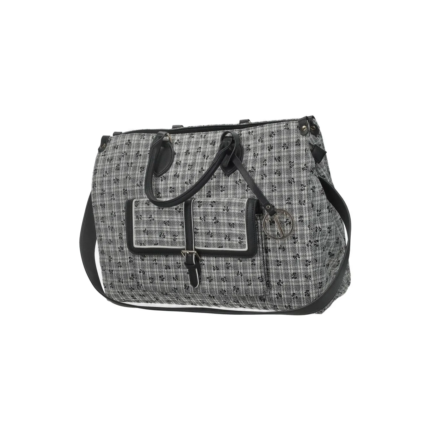 Shopper>Tata Italia Borsa shopper con tasca esterna Nero