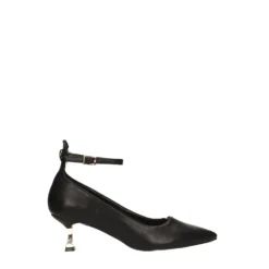 Décolleté|Articoli In Promozione>Tata Italia Décolleté con cinturino alla caviglia e tacco a rocchetto dorato alto 6cm Nero