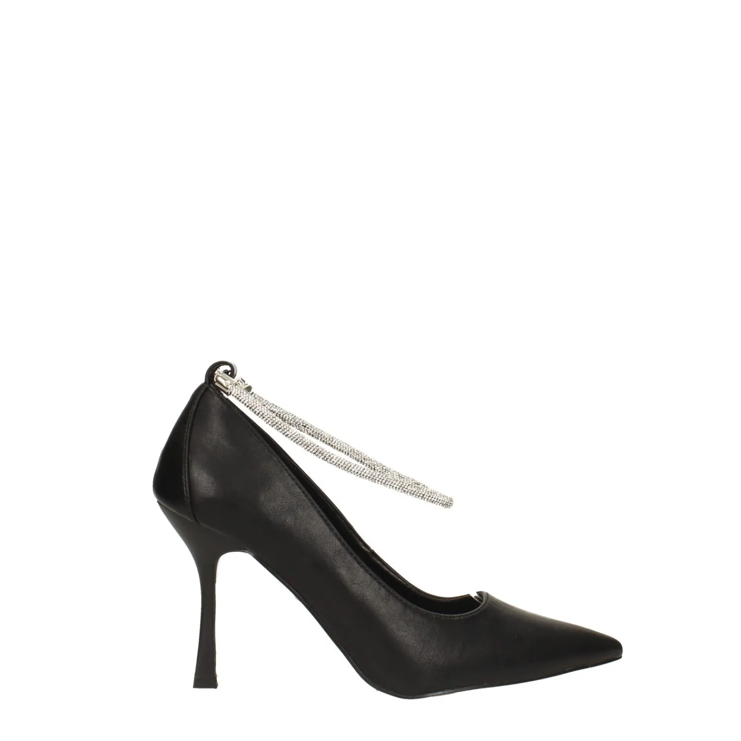 Décolleté>Tata Italia Décolleté con cinturino alla caviglia ricoperto di strass. Tacco alto 9cm Nero