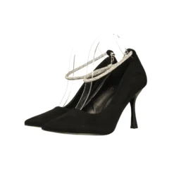 Décolleté>Tata Italia Décolleté in microfibra con cinturino ricoperto di strass. Tacco alto 9cm Nero