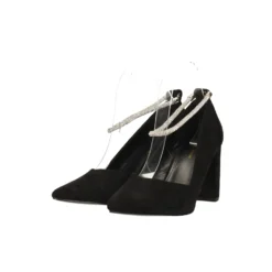 Décolleté>Tata Italia Décolleté in microfibra con cinturino alla caviglia con strass. Tacco alto 8cm Nero