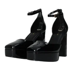 Décolleté>Tata Italia Décolleté in vernice con cinturino. Tacco alto 10.5 cm Nero