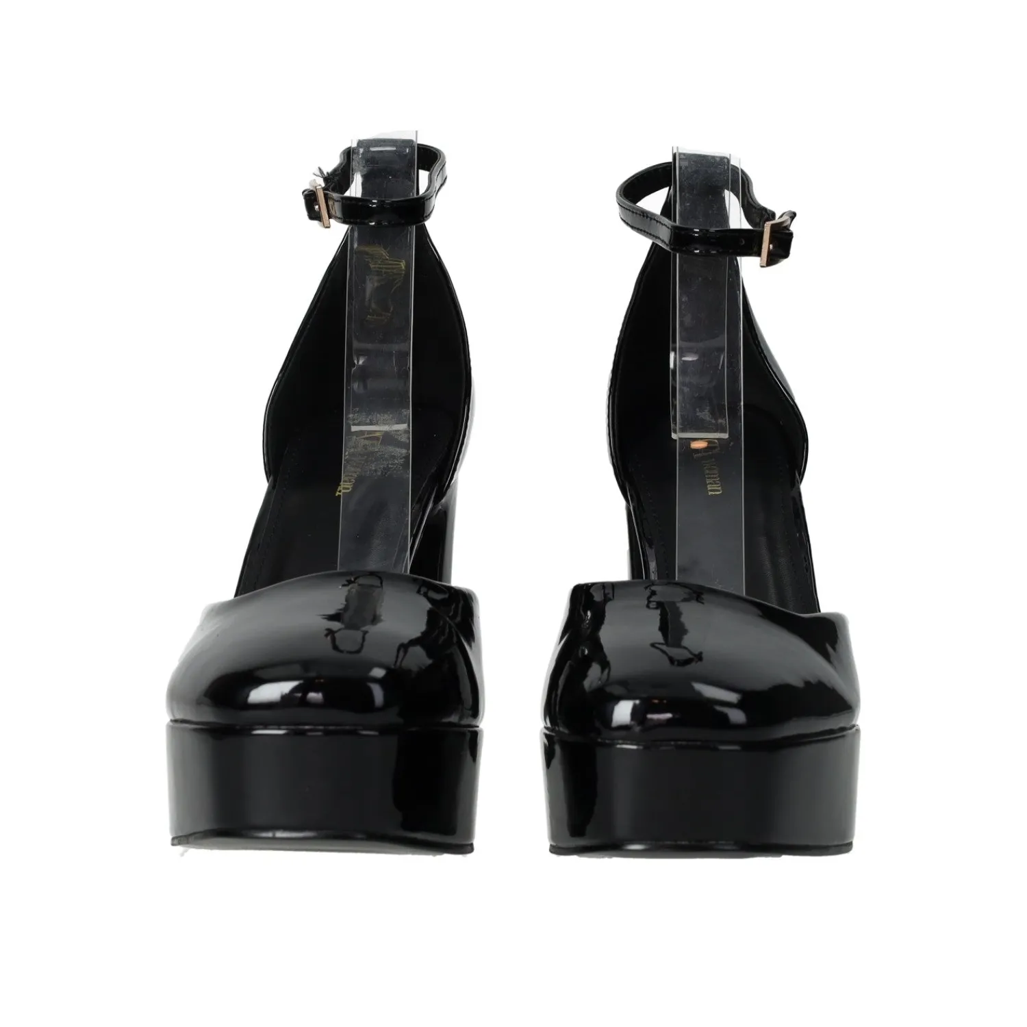 Décolleté>Tata Italia Décolleté in vernice con cinturino. Tacco alto 10.5 cm Nero