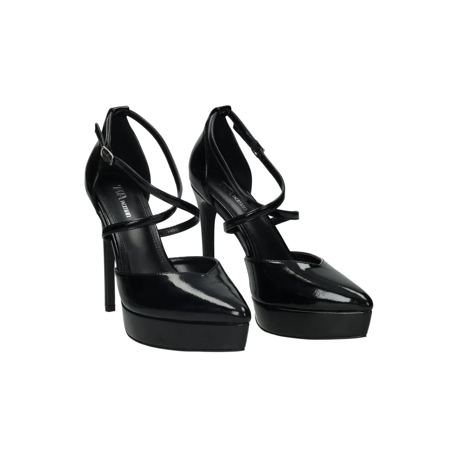Décolleté>Tata Italia Décolleté in vernice. Sottopiede in vera pelle Nero
