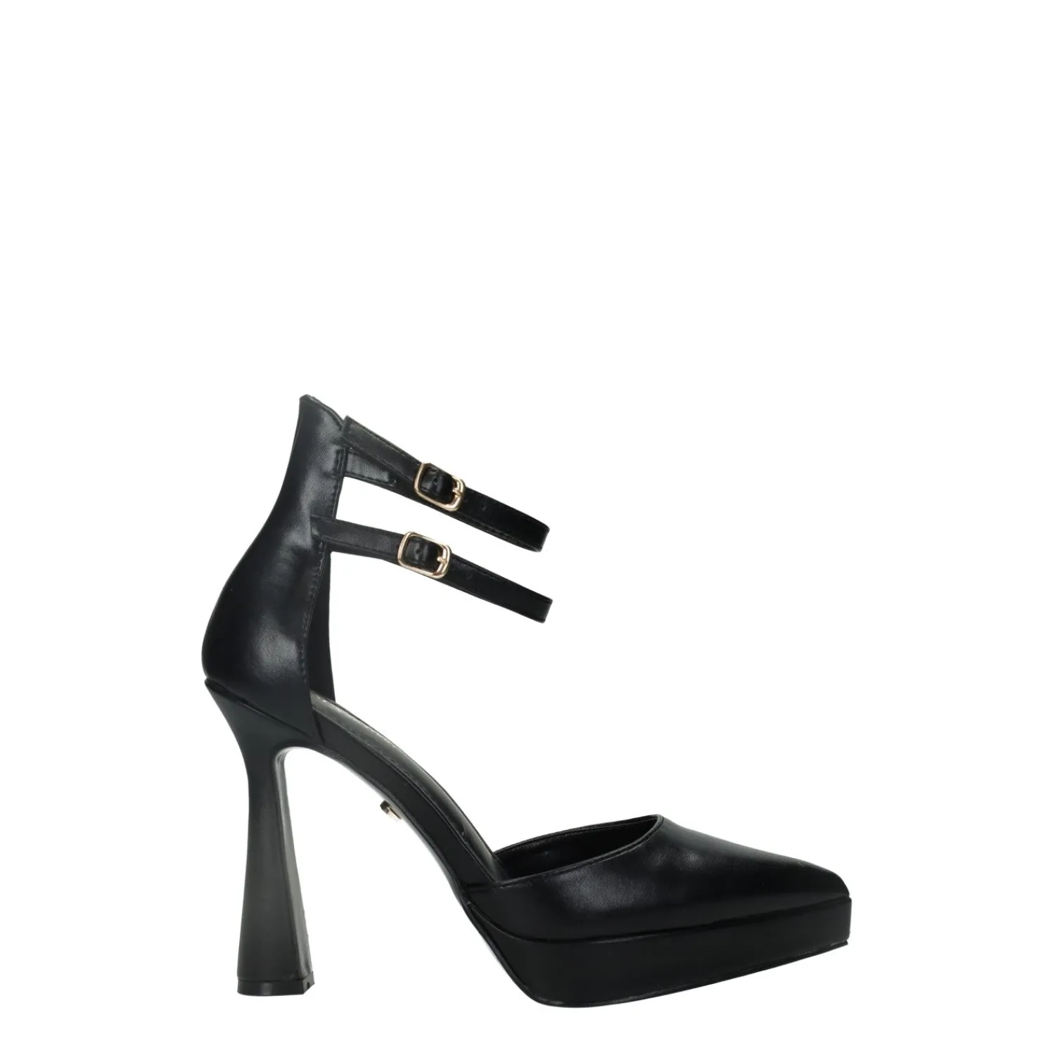 Décolleté>Tata Italia Décolleté platform con doppio cinturino. Tacco alto 12cm Nero
