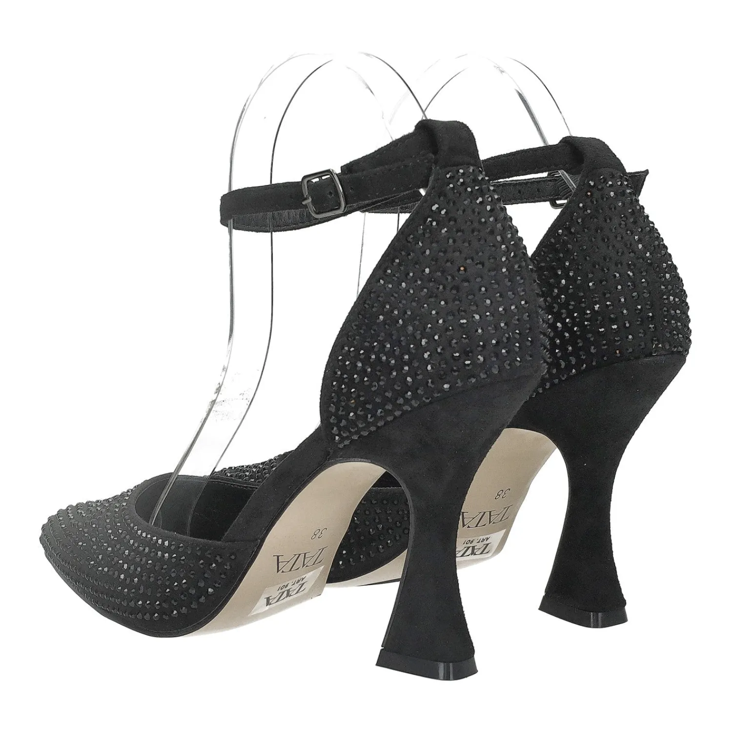 Décolleté|Articoli In Promozione>Tata Italia Décolleté ricoperte di strass.Tacco alto 10cm Nero