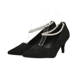 Décolleté|Articoli In Promozione>Tata Italia Décolleté scomasciate con cinturino alla caviglia con strass. Tacco alto 5cm Nero