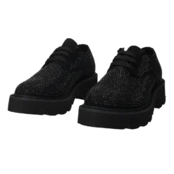 Articoli In Promozione>Tata Italia Derby con strass.Tacco alto 4cm Nero