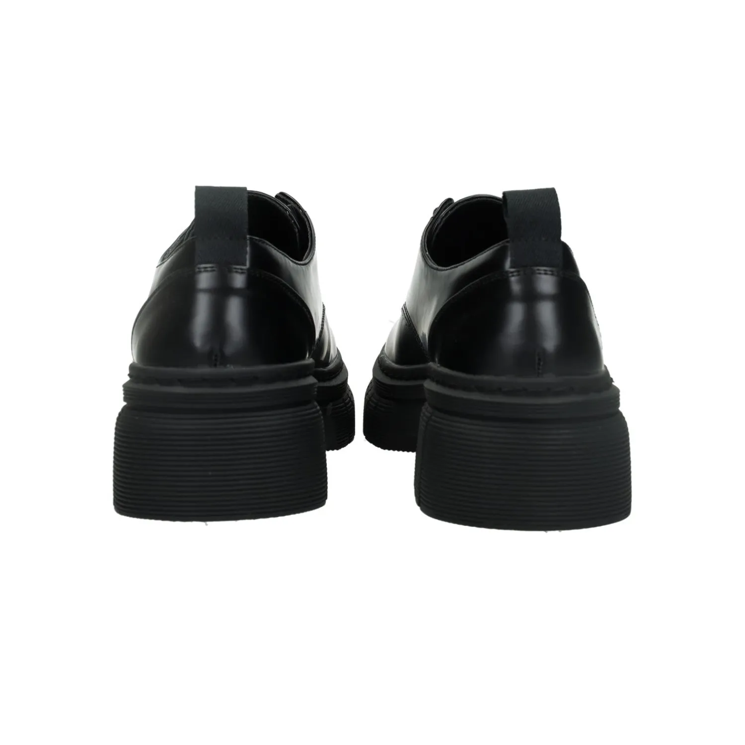 Articoli In Promozione>Tata Italia Derby con suola carrarmato.Tacco alto 4cm Nero