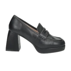 Mocassini|Articoli In Promozione>Tata Italia Mocassini con fibbia. Tacco alto 8cm Nero