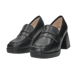 Mocassini|Articoli In Promozione>Tata Italia Mocassini con fibbia. Tacco alto 8cm Nero