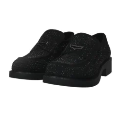 Mocassini|Articoli In Promozione>Tata Italia Mocassini con strass.Tacco alto 4cm Nero