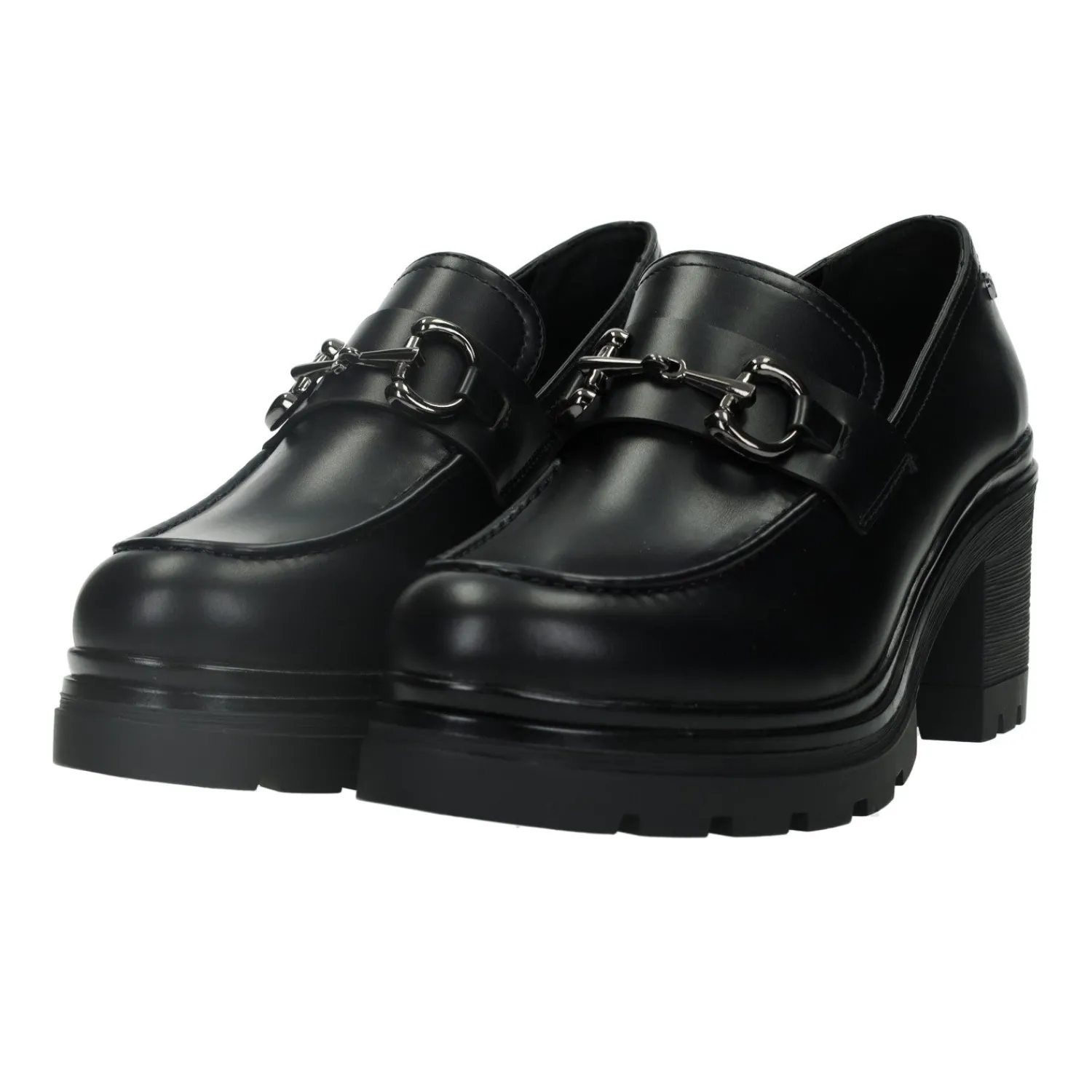 Mocassini|Articoli In Promozione>Tata Italia Mocassini donna con morsetto. Tacco alto 6 cm Nero