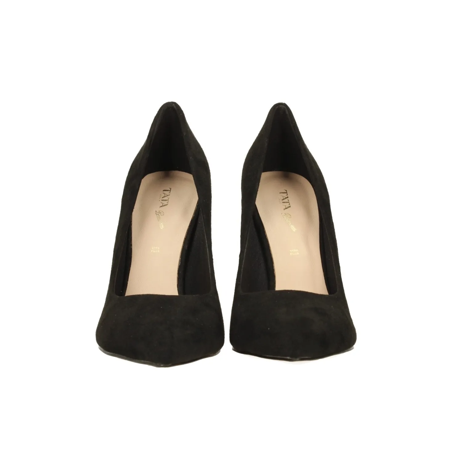 Décolleté>Tata Italia Pumps in microfibra con scollo tondo. Stiletto alto 11cm Nero