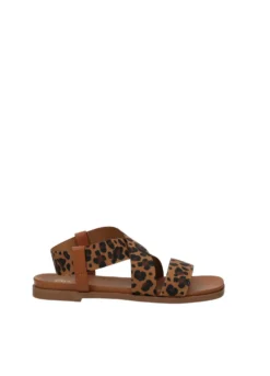 Sandali>Tata Italia Sandali bassi animalier Marrone
