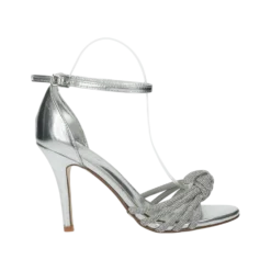 Sandali>Tata Italia Sandali con nodo in strass. Tacco alto 10cm Argento