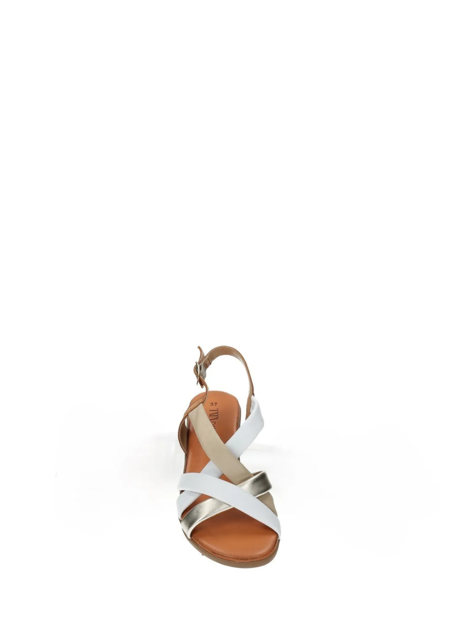 Sandali>Tata Italia Sandali multicolor in vera pelle Bianco