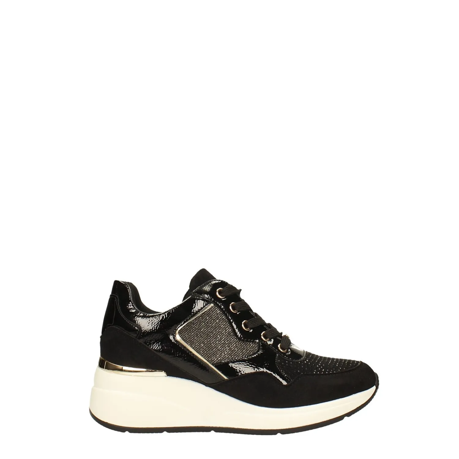 Sneakers>Tata Italia Sneakers con dettagli dorati e strass Nero