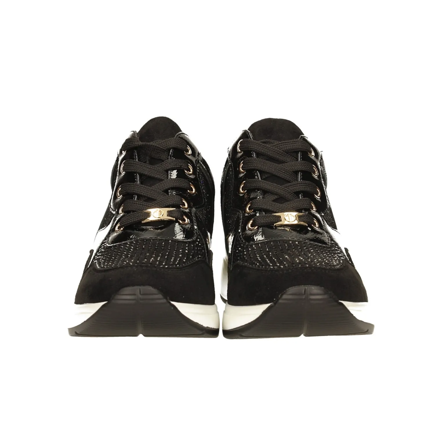 Sneakers>Tata Italia Sneakers con dettagli dorati e strass Nero