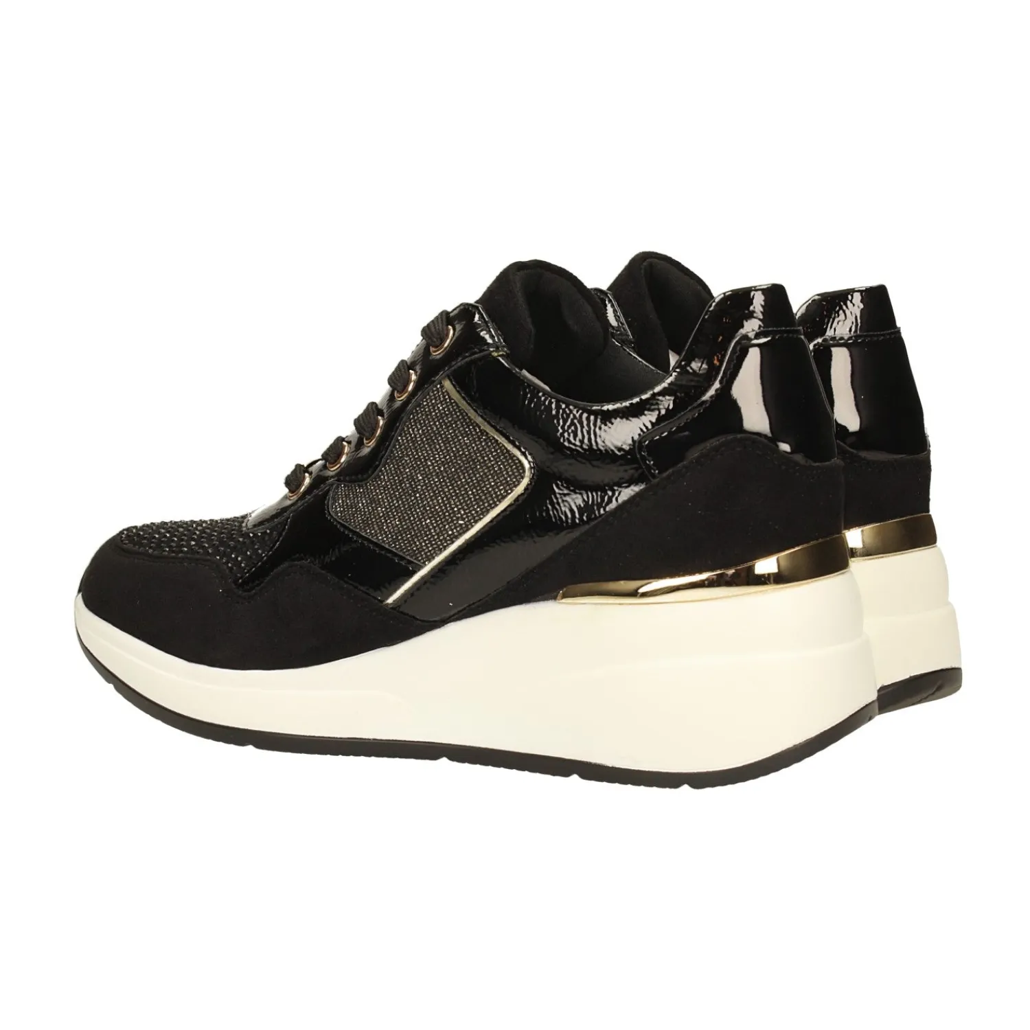Sneakers>Tata Italia Sneakers con dettagli dorati e strass Nero