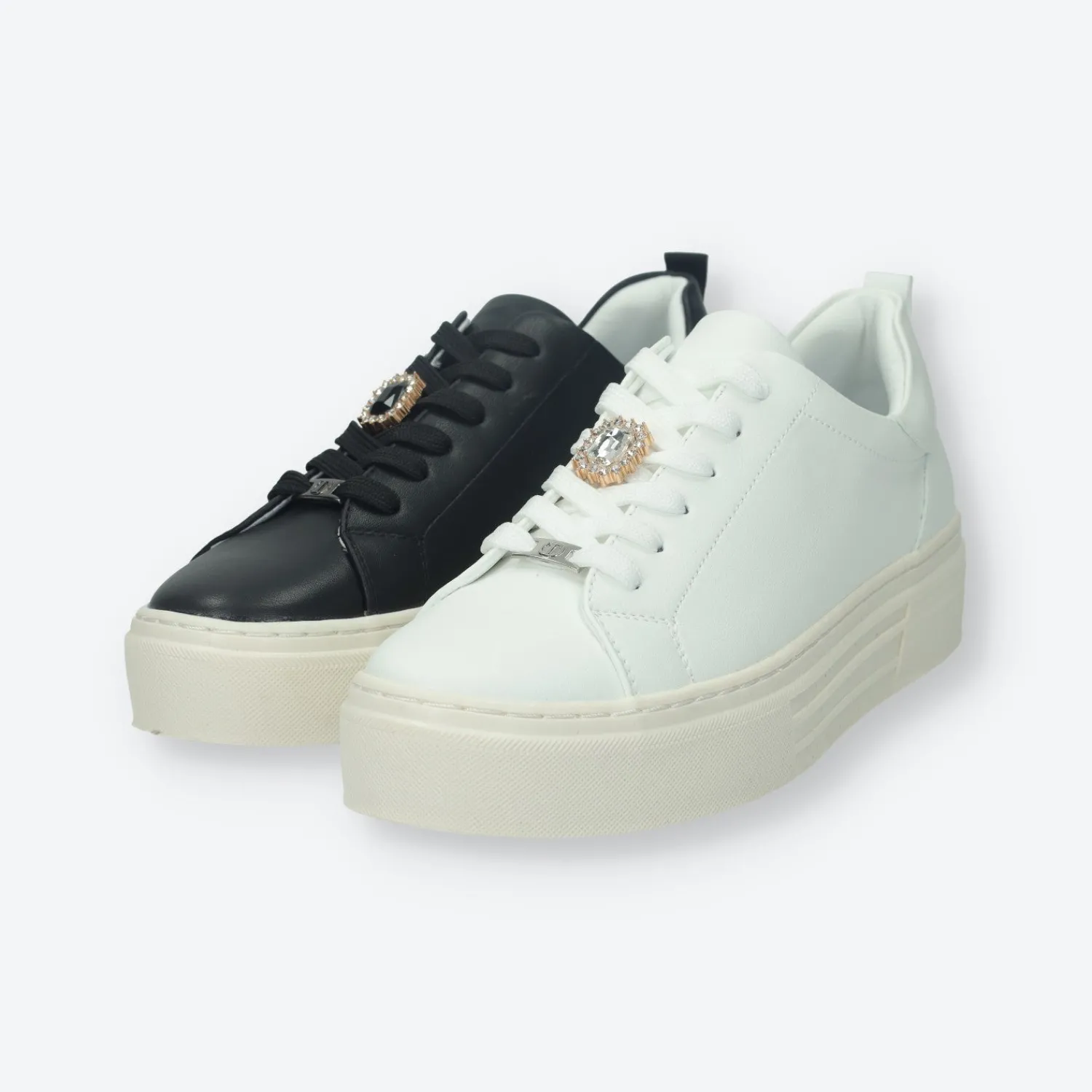 Sneakers>Tata Italia Sneakers con dettaglio in gioiello.Tacco alto 4 cm
