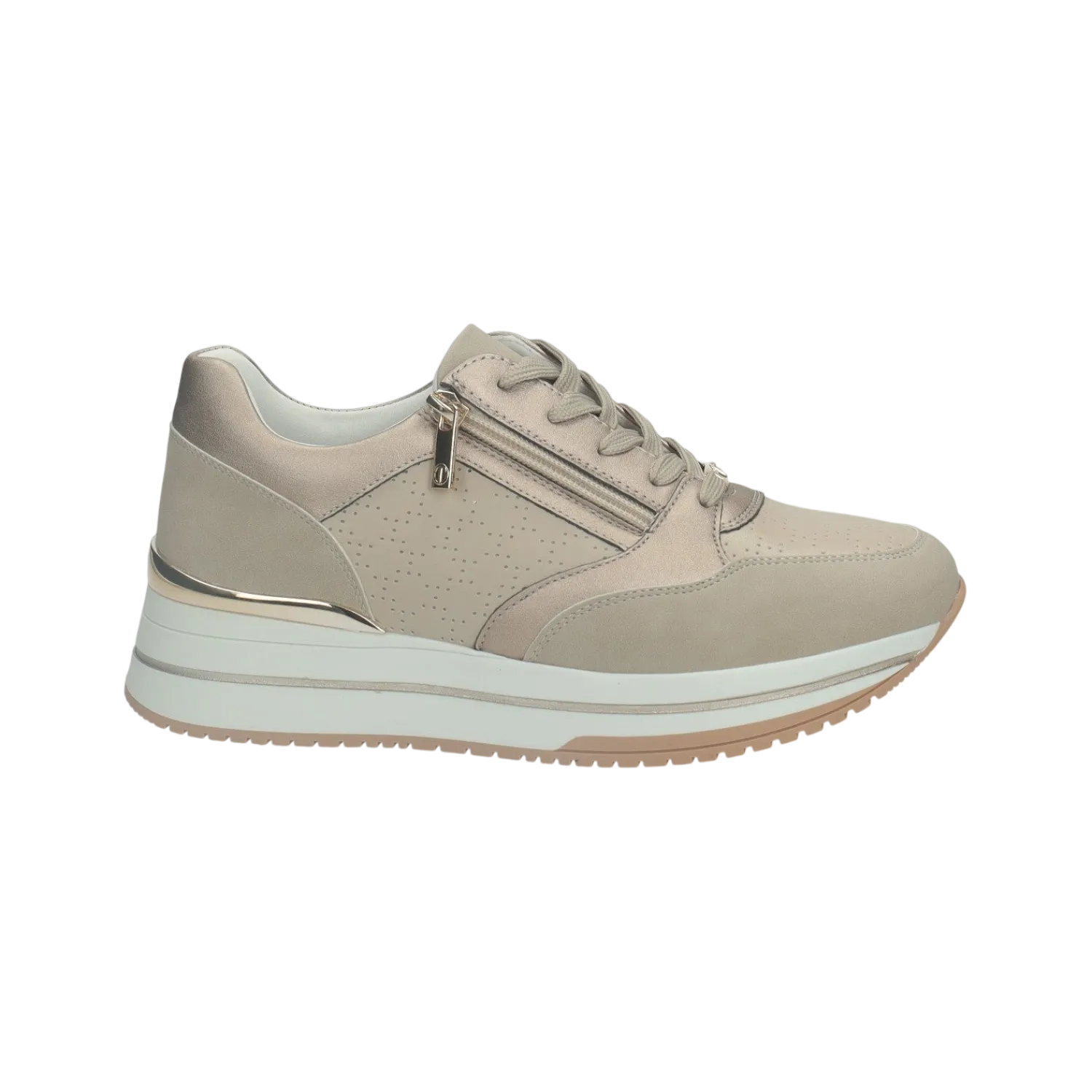 Sneakers>Tata Italia Sneakers con zip laterale.Tacco alto 3 cm