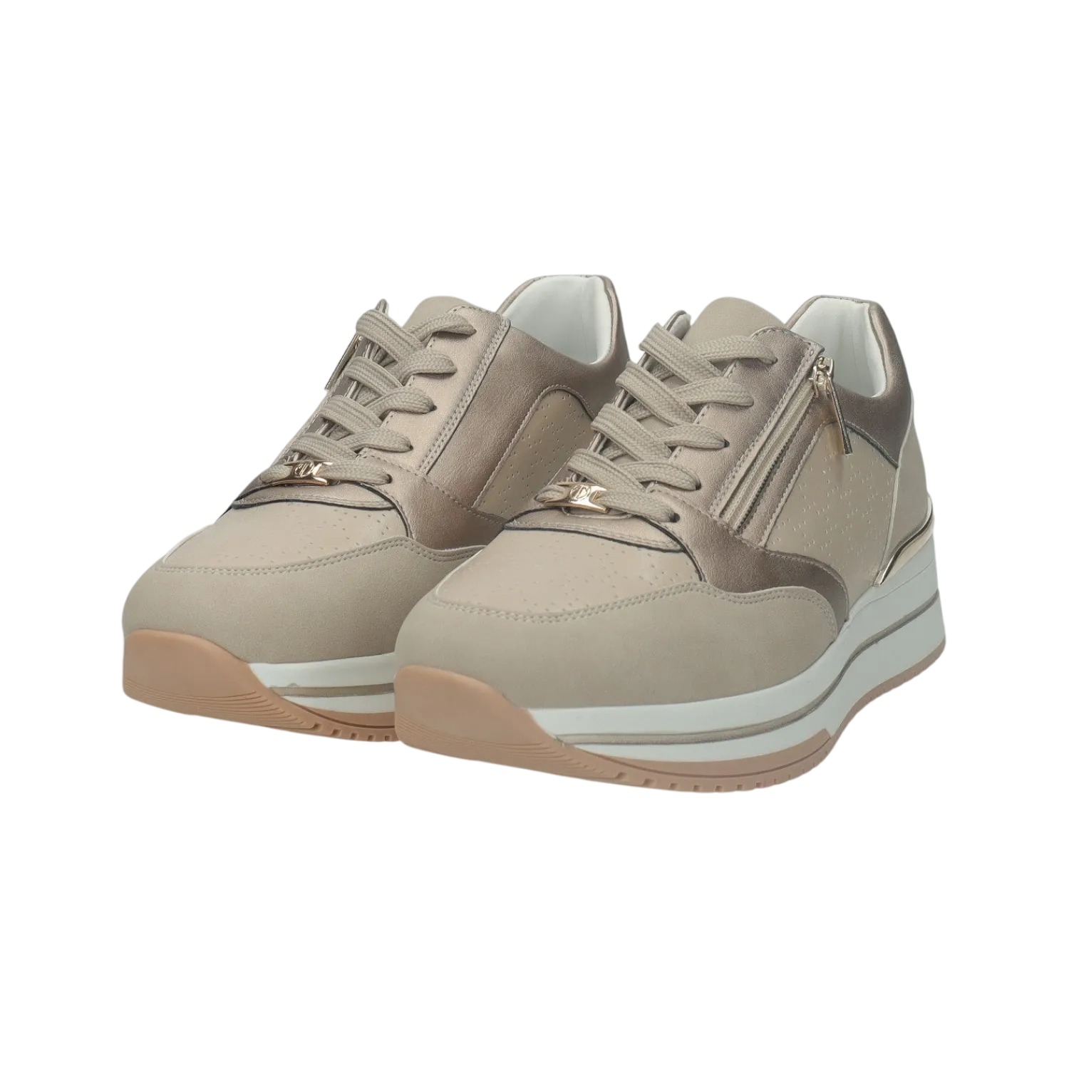 Sneakers>Tata Italia Sneakers con zip laterale.Tacco alto 3 cm