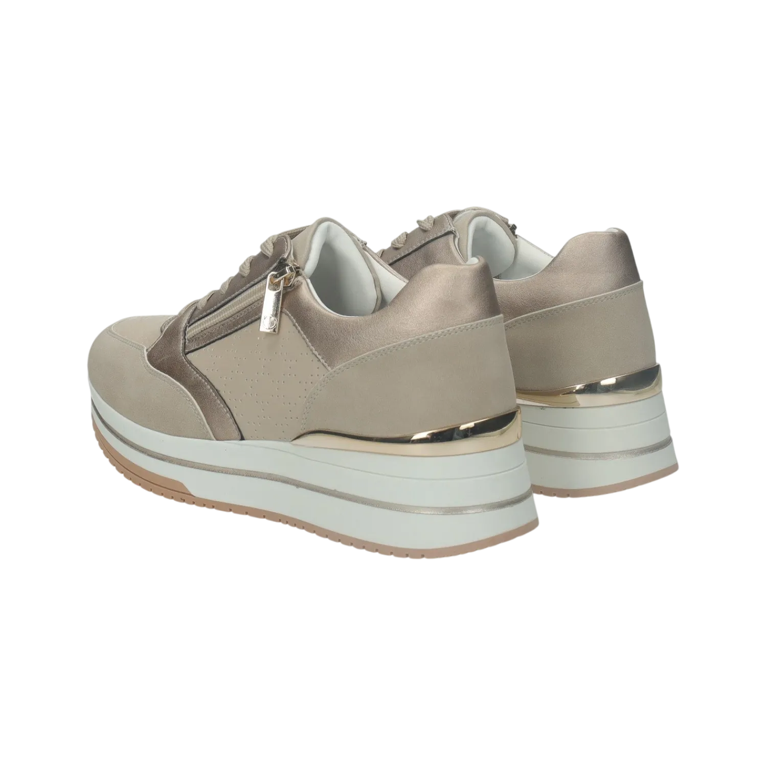 Sneakers>Tata Italia Sneakers con zip laterale.Tacco alto 3 cm