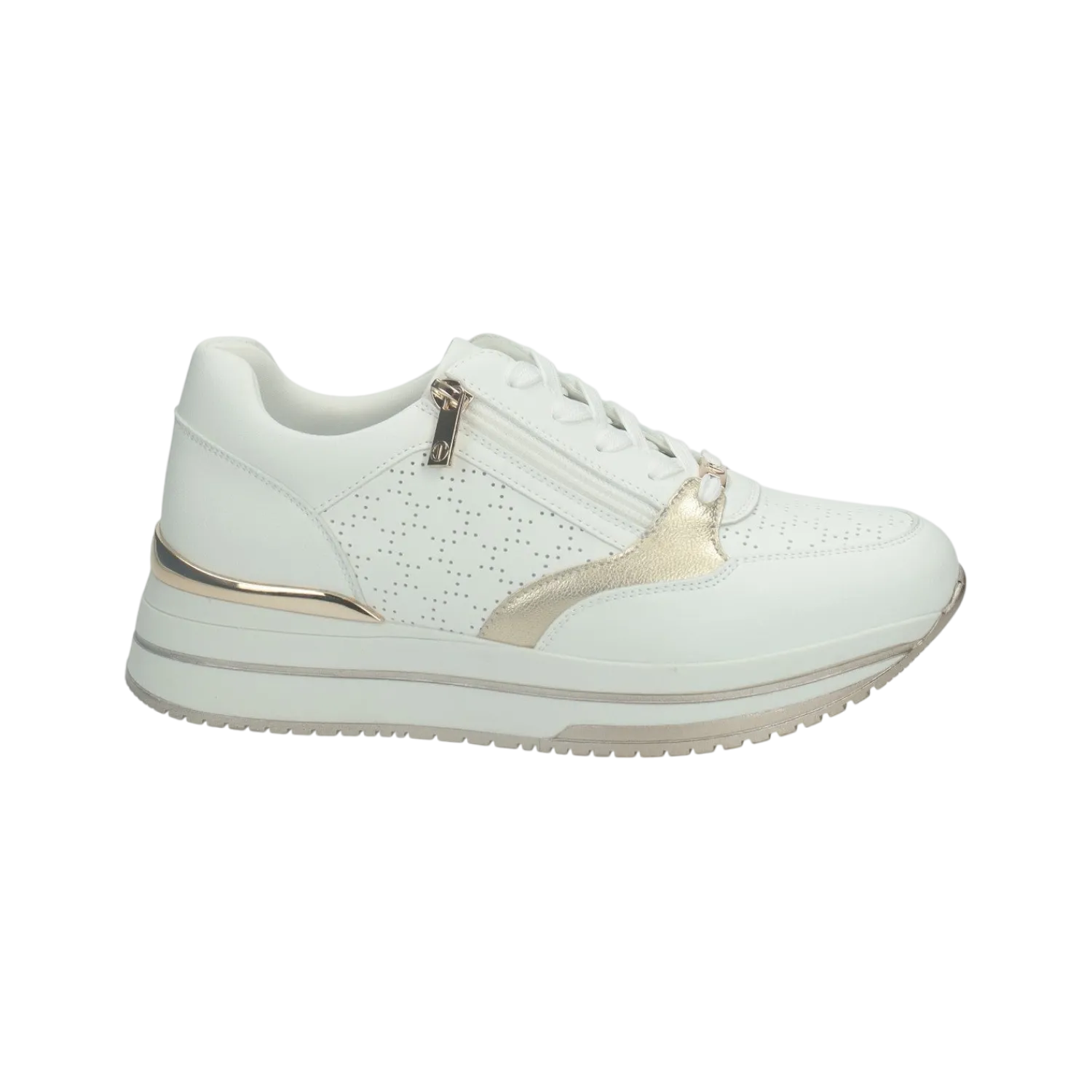 Sneakers>Tata Italia Sneakers con zip laterale.Tacco alto 3 cm