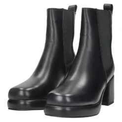 Stivali Bassi|Stivaletti Con Tacco>Tata Italia Stivaletti con bande elasticizzate. Tacco alto 7cm Nero
