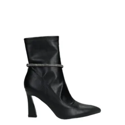 Stivali Bassi>Tata Italia Stivaletti con cordino in strass.Tacco alto 9cm Nero