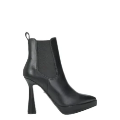 Stivali Bassi>Tata Italia Stivaletti con dettagli stretch.Tacco alto 12cm Nero
