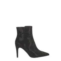 Stivali Bassi>Tata Italia Stivaletti con strass. Tacco alto 9 cm Nero