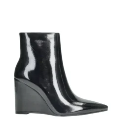Stivali Bassi>Tata Italia Stivaletti con zeppa unita Tacco alto 9cm Nero
