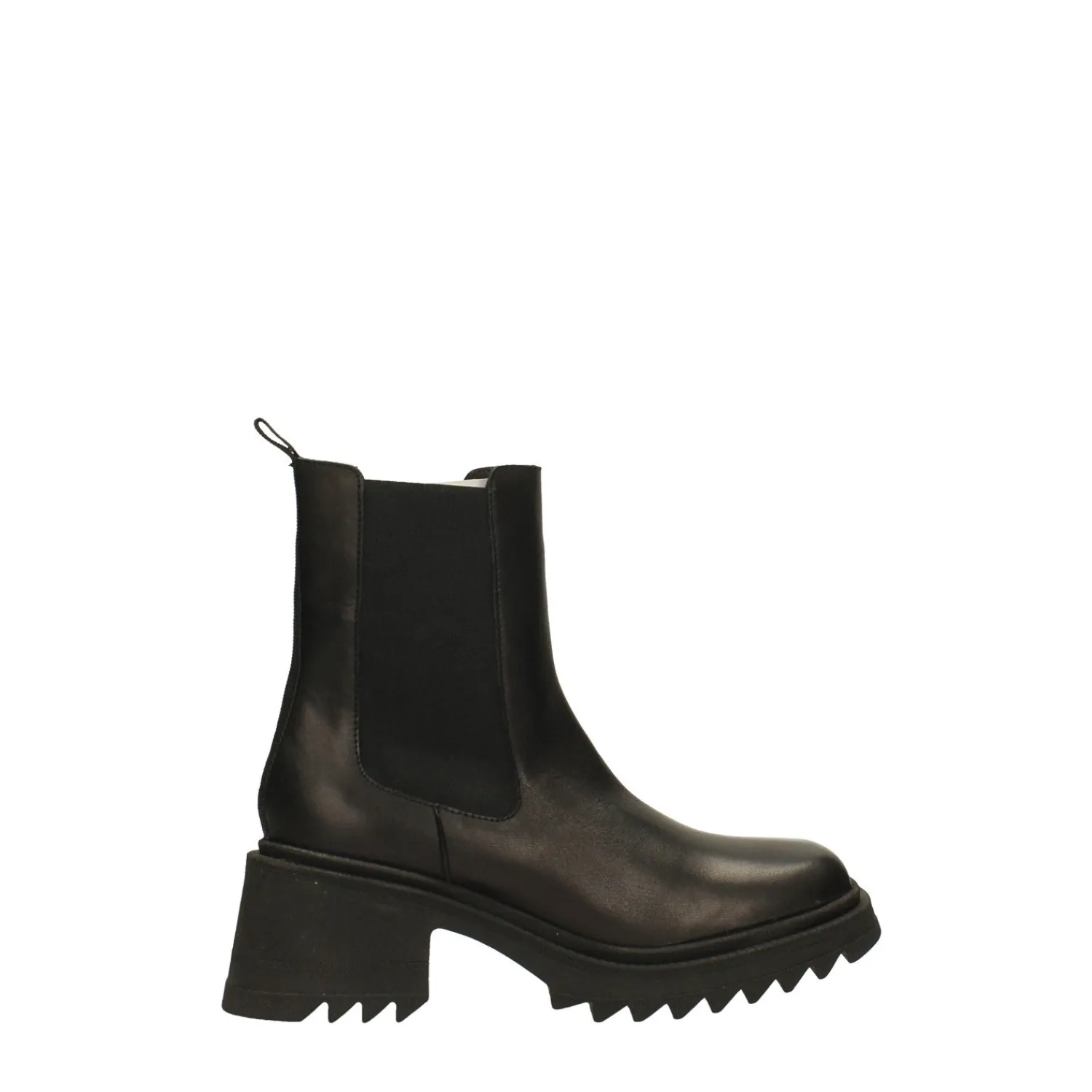 Stivali Bassi|Stivaletti Bassi>Tata Italia Stivaletti in vera pelle con punta squadrata. Tacco alto 6cm Nero