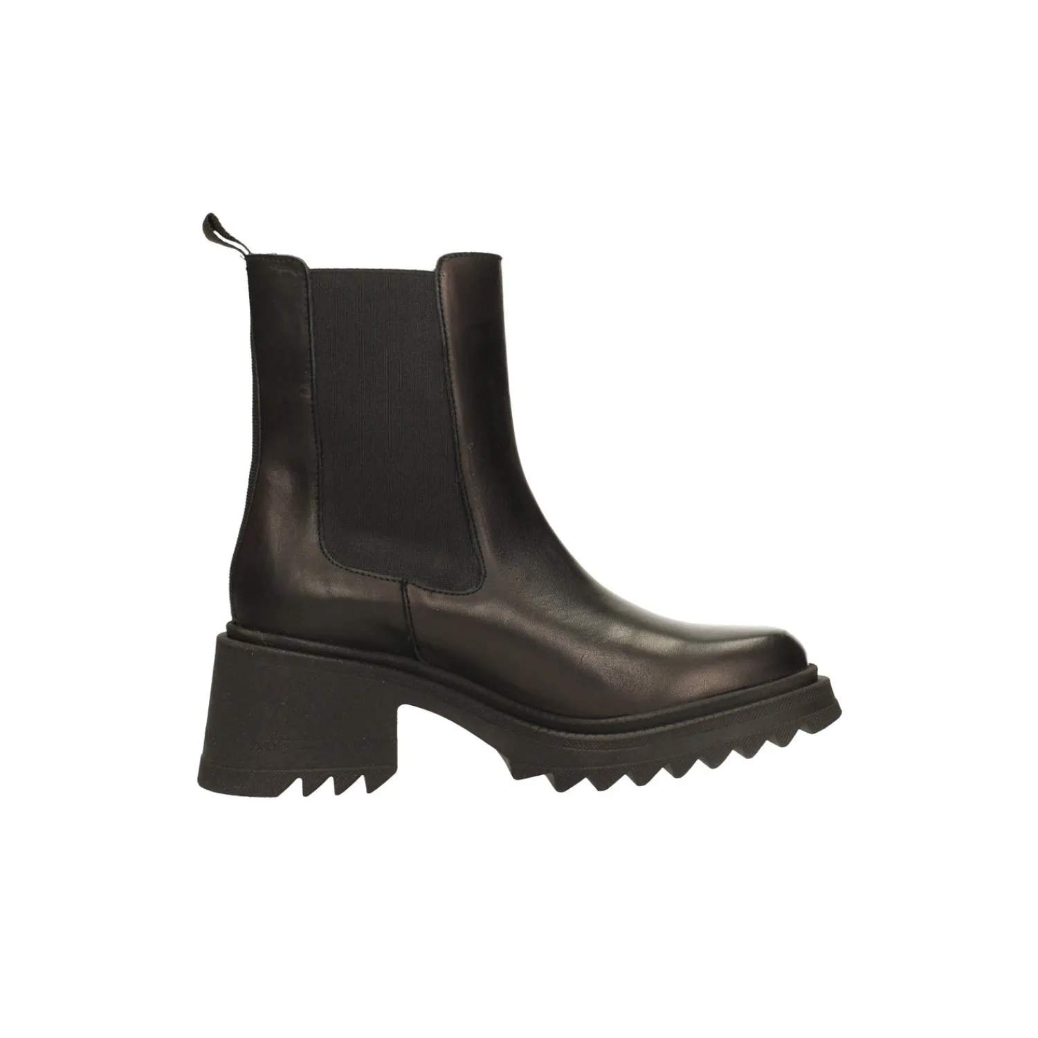 Stivali Bassi|Stivaletti Bassi>Tata Italia Stivaletti in vera pelle con punta squadrata. Tacco alto 6cm Nero