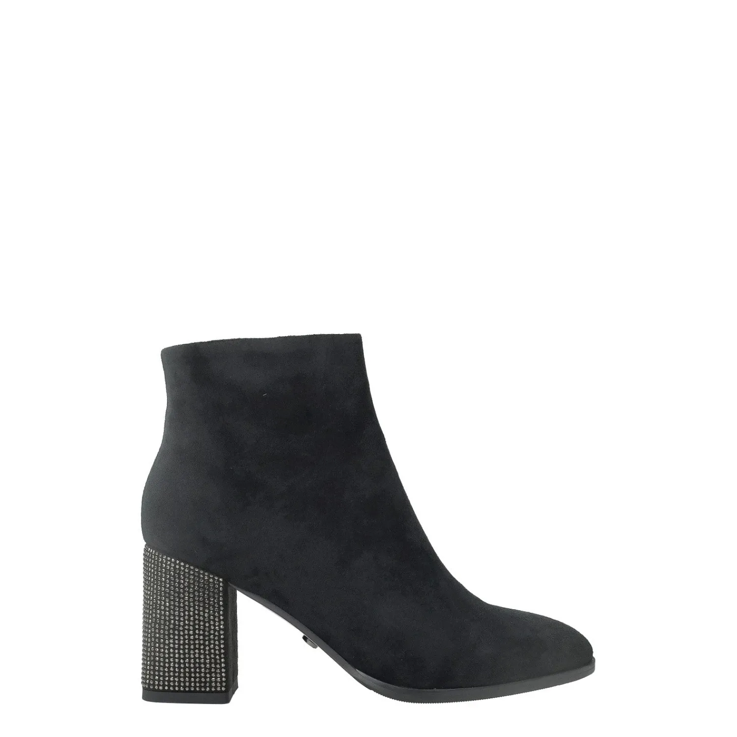 Stivali Bassi|Stivaletti Con Tacco>Tata Italia Stivaletti scamosciati.Tacco alto 8cm Nero