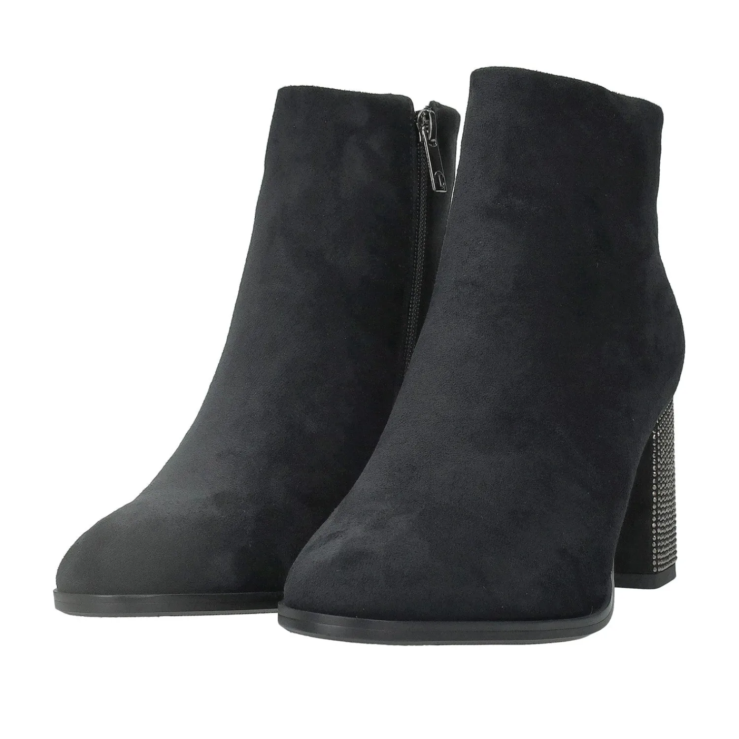 Stivali Bassi|Stivaletti Con Tacco>Tata Italia Stivaletti scamosciati.Tacco alto 8cm Nero