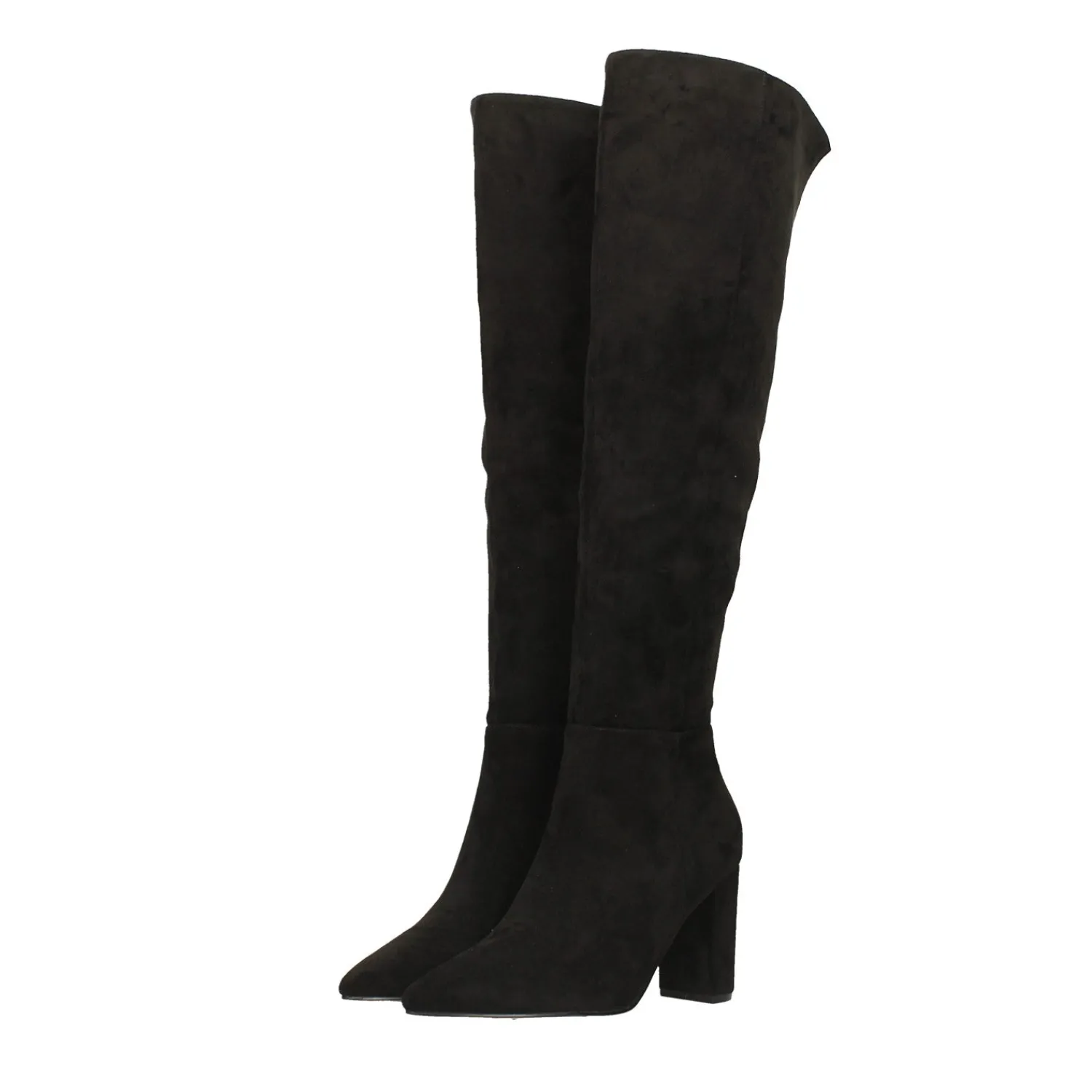 Stivali Bassi|Articoli In Promozione>Tata Italia Stivali a punta in microfibra. Tacco alto 9cm Nero