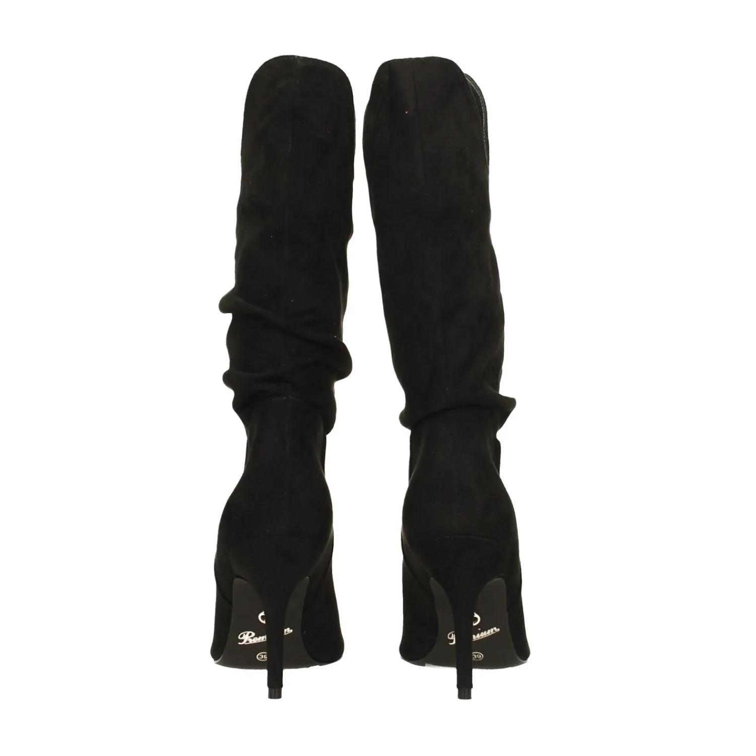 Stivali Bassi|Articoli In Promozione>Tata Italia Stivali morbidi in microfibra. Tacco a spillo alto 9cm Nero